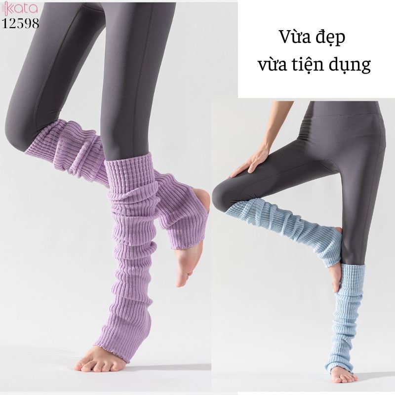 Ống tất giữ ấm qua đầu gối(vải Hàn),ống tất thể thao yoga thu đông 12598