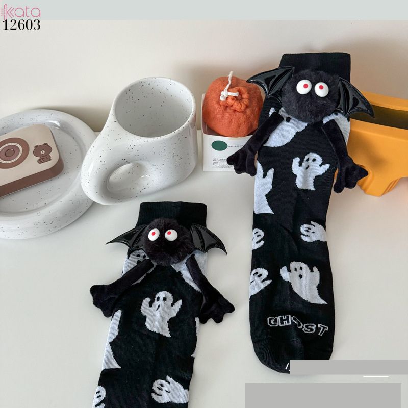 Tất quà tặng Halloween,vớ dơi hoạt hình,vớ cặp đôi nắm tay 12603