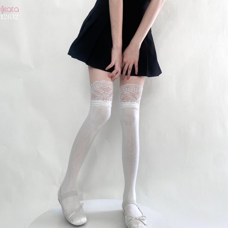 Tất ren nữ JK Nhật Bản ngọt ngào Lolita,tất Midi School Boots 12632