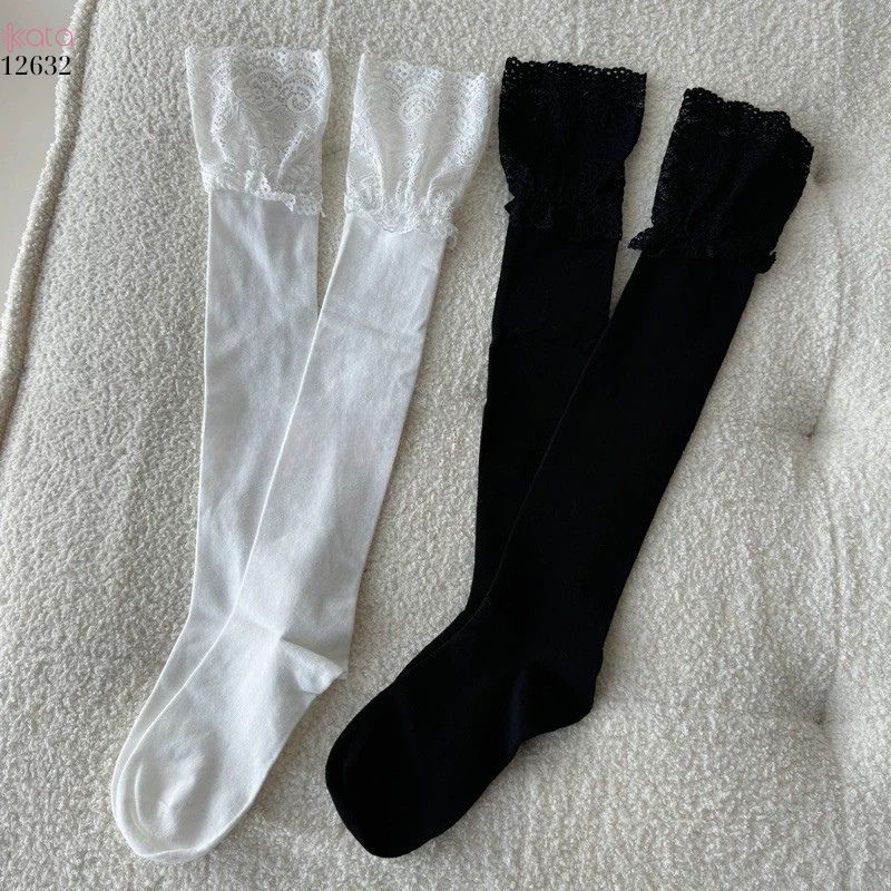 Tất ren nữ JK Nhật Bản ngọt ngào Lolita,tất Midi School Boots 12632