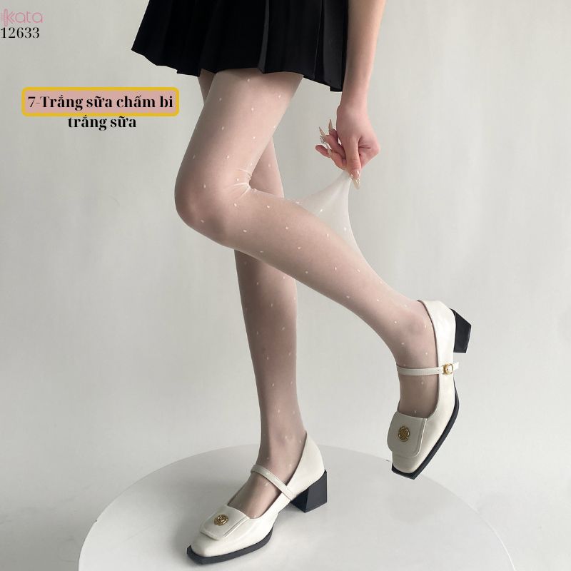 Quần tất legging siêu mỏng 5D,tất vải lụa chấm bi 12633