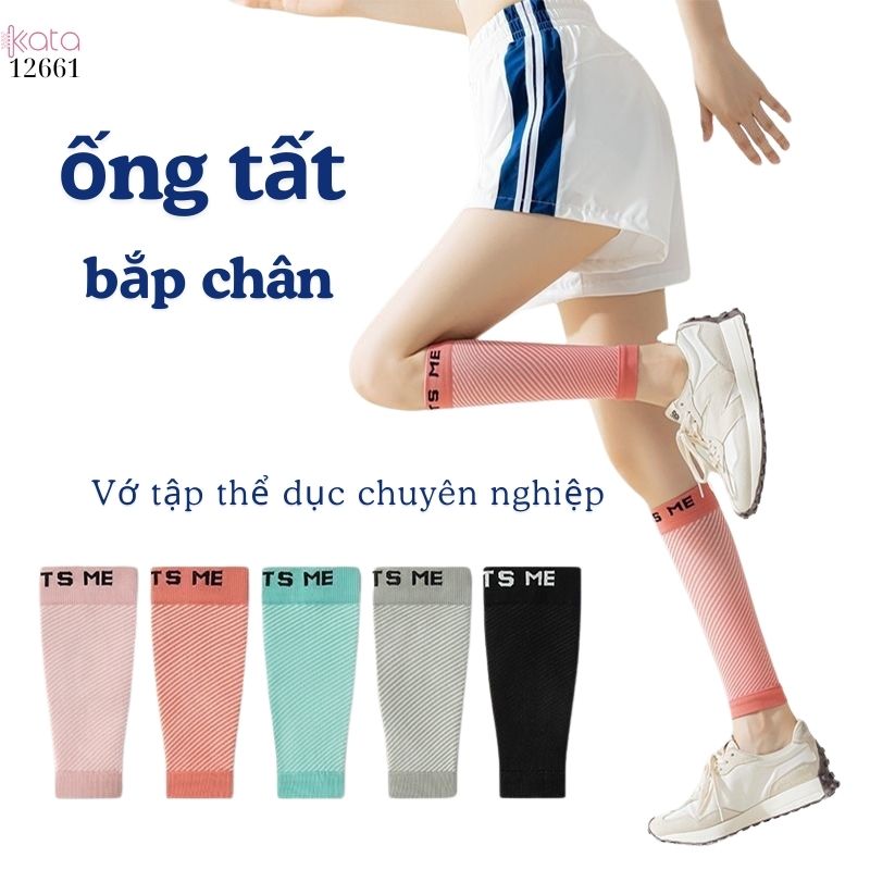 Tất bắp chân chạy marathon,đạp xe nam nữ, nhảy dây,tất chịu áp lực bảo vệ chân 12661