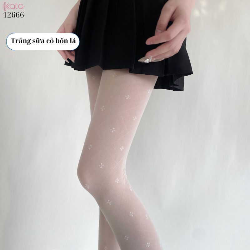 Quần tất legging siêu mỏng 5D,tất vải lụa cỏ bốn lá 12666