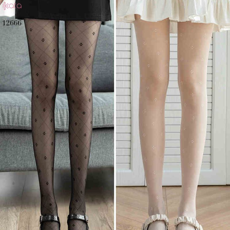 Quần tất legging siêu mỏng 5D,tất vải lụa cỏ bốn lá 12666