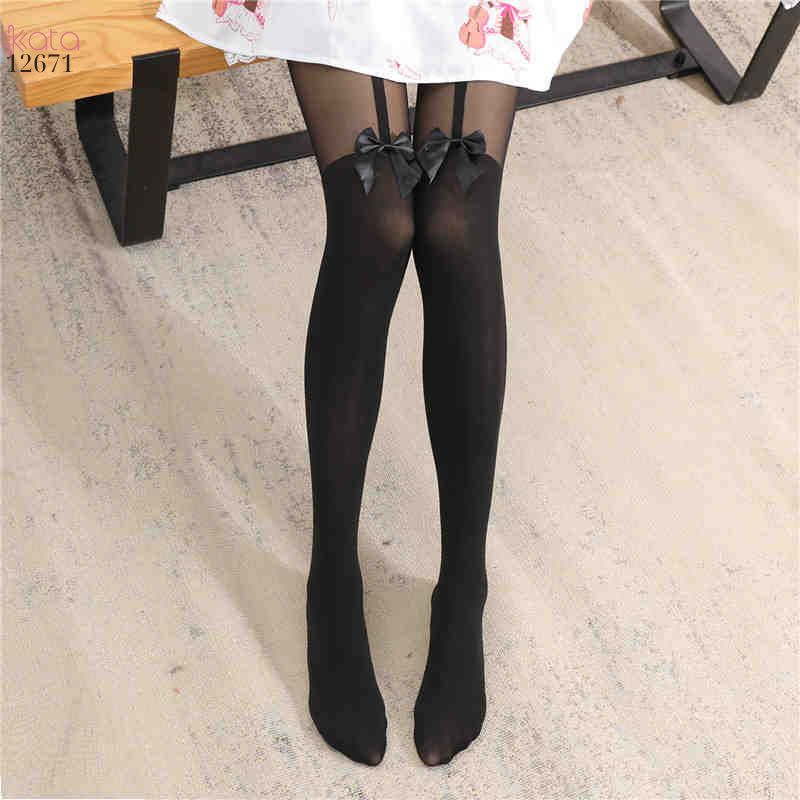 Quần tất nơ mỏng mùa hè,quần tất 15D định hình chân đẹp jk babes 12671