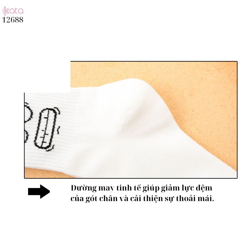 Tất hoạt hình thu đông,tất cotton nữ giữa bắp chân phong cách Hàn Quốc 12688