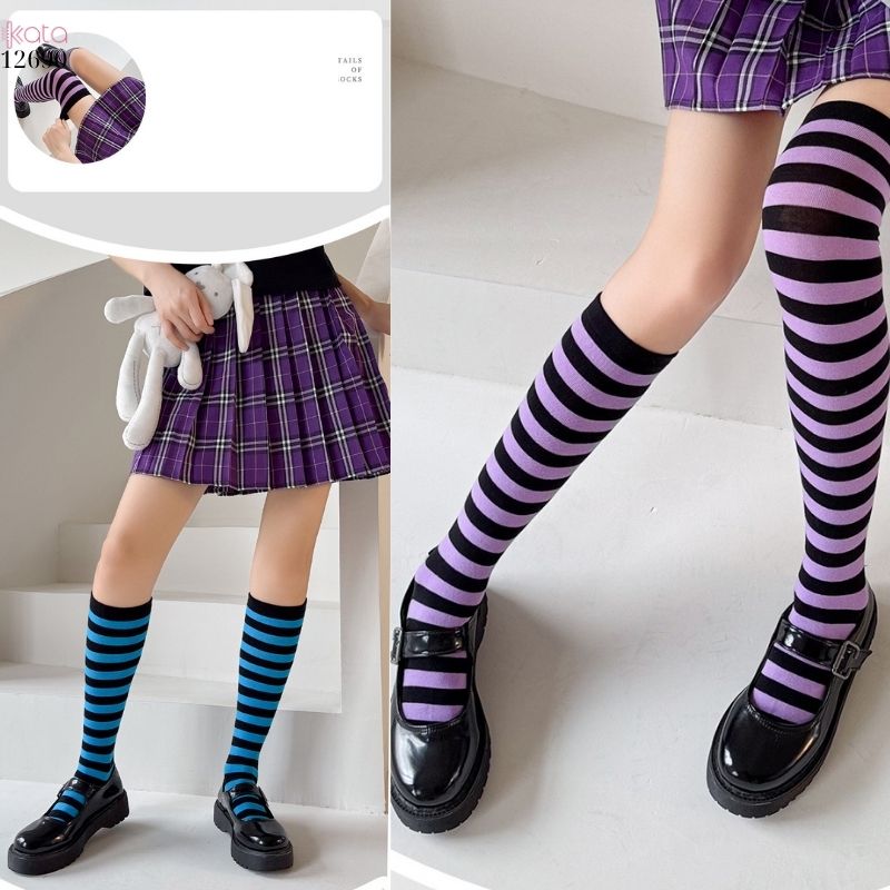 Tất thu đông phong cách Harajuku y2k,tất nữ ngọt ngào Nhật Bản jk 12690