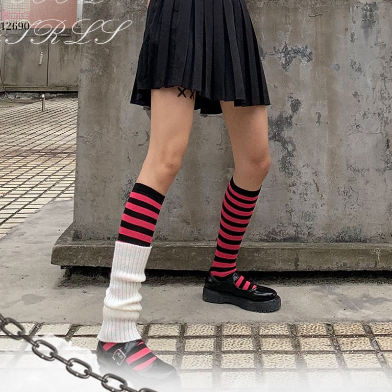 Tất thu đông phong cách Harajuku y2k,tất nữ ngọt ngào Nhật Bản jk 12690