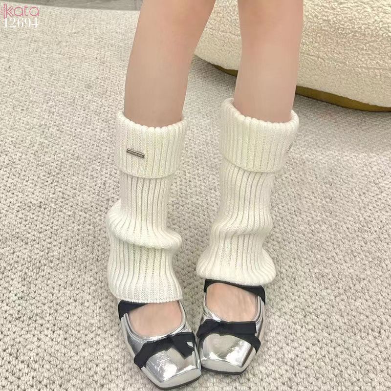 Ống tất dệt kim thời trang,ống tất bắp chân giữ ấm thu đông 12694