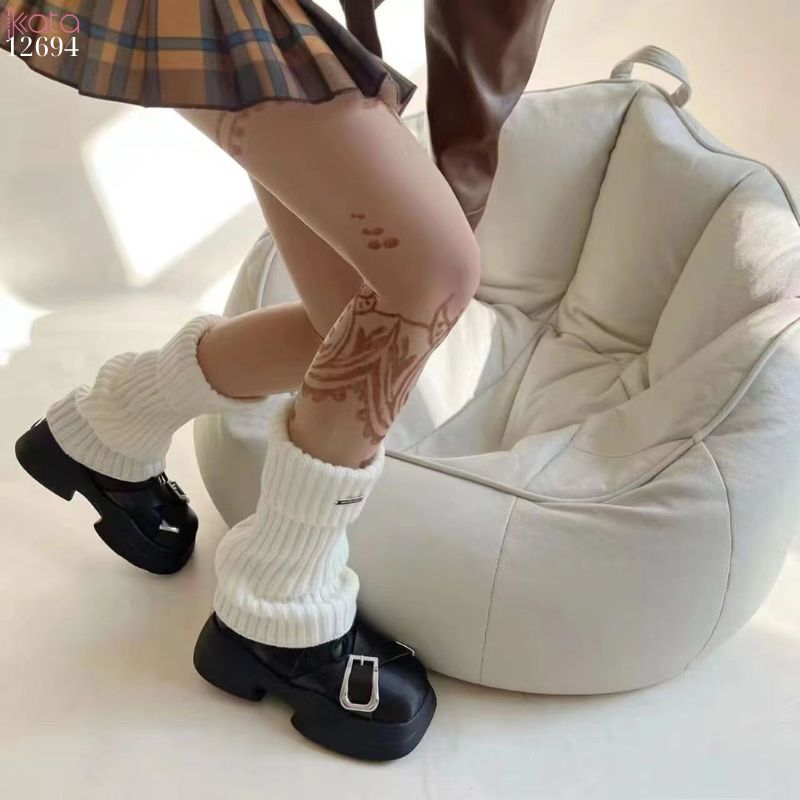 Ống tất dệt kim thời trang,ống tất bắp chân giữ ấm thu đông 12694