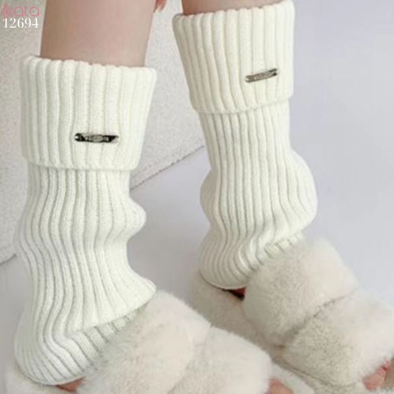 Ống tất dệt kim thời trang,ống tất bắp chân giữ ấm thu đông 12694
