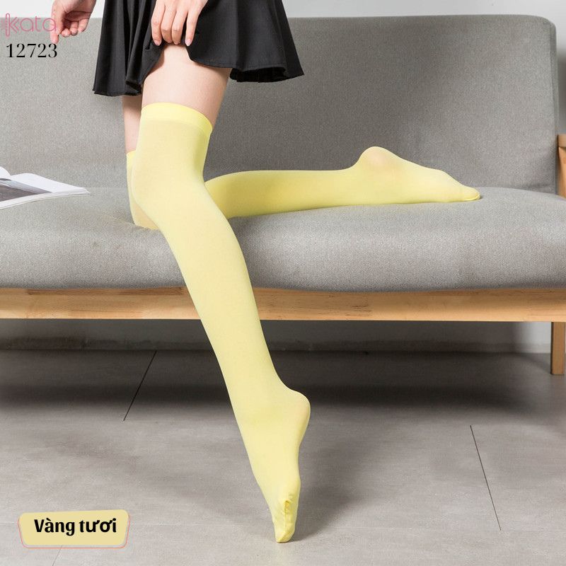 Tất nhung nhiều màu,tất JK qua gối,bắp chân,giữa bắp chân,tất đồng phục học sinh 12724