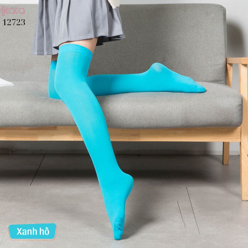 Tất nhung nhiều màu,tất JK qua gối,bắp chân,giữa bắp chân,tất đồng phục học sinh 12724