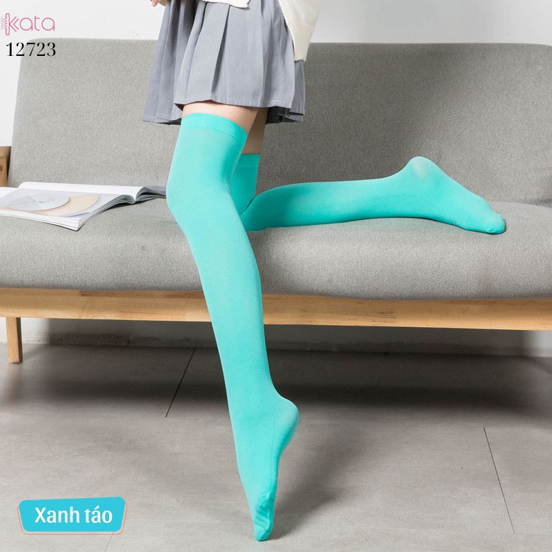 Tất nhung nhiều màu,tất JK qua gối,bắp chân,giữa bắp chân,tất đồng phục học sinh 12724