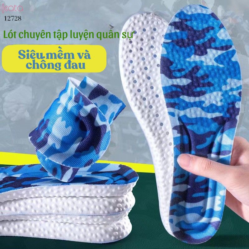 Lót giày tập luyện quân sự,chơi thể thao,thấm hút mồ hôi,mềm và êm đứng lâu không mỏi 12729
