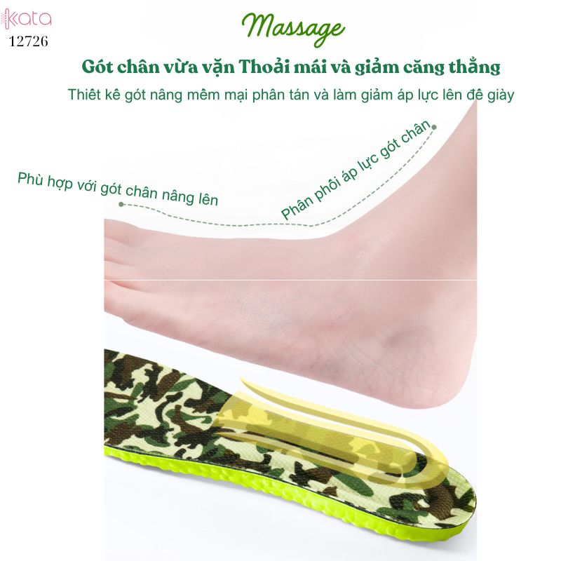 Lót giày tập luyện quân sự,chơi thể thao,thấm hút mồ hôi,mềm và êm đứng lâu không mỏi 12729