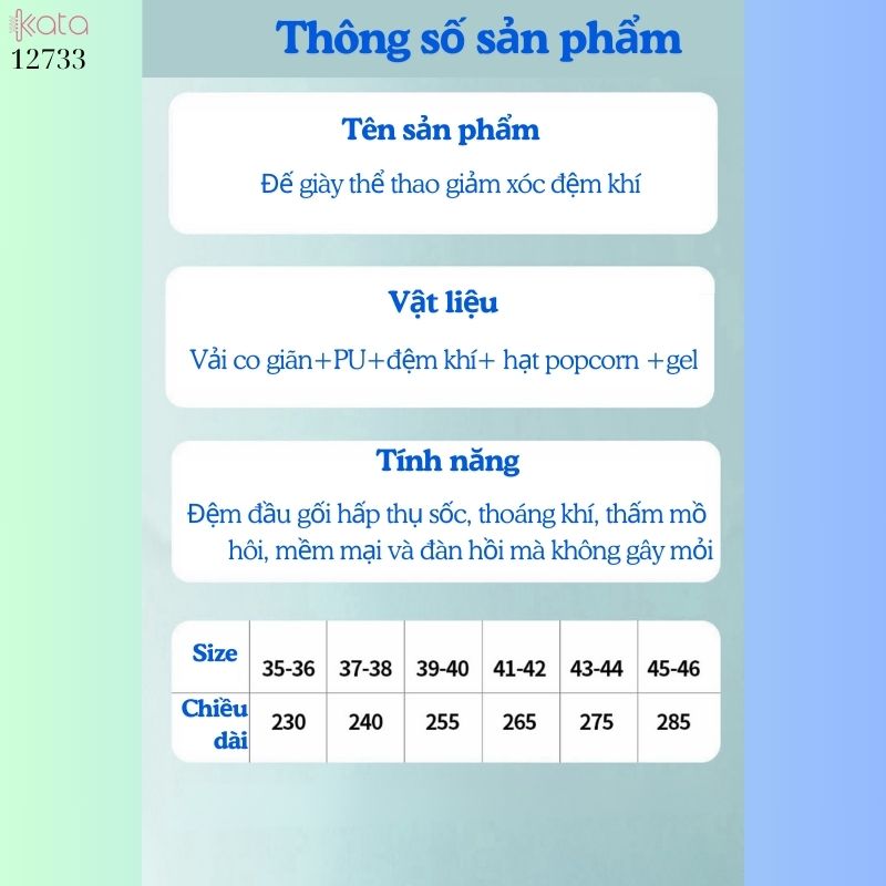 Lót thể thao tập luyện quân sự mùa hè,đế mềm, giảm xóc, lót thấm hút mồ hôi, đệm êm 12734