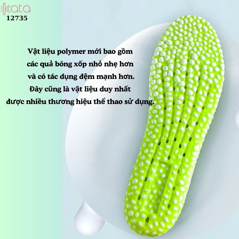 Lót giày tăng chiều cao,thoáng khí mùa hè,giảm xóc đàn hồi cao,lót đệm bốt martin Nam Nữ  12736