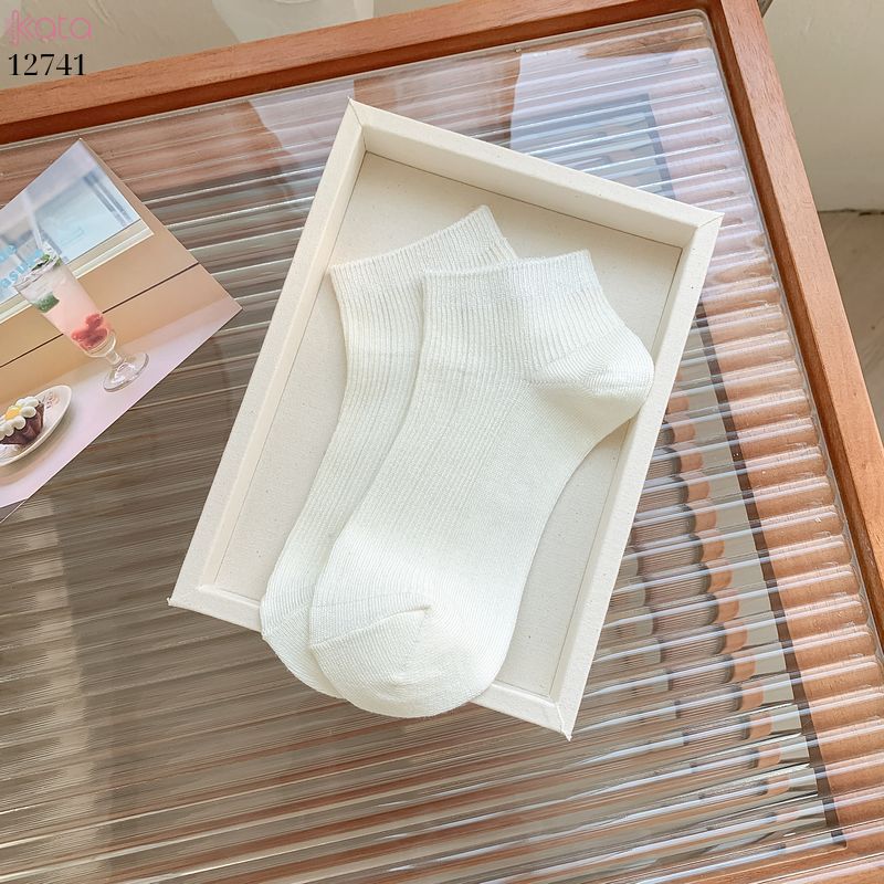 Tất vớ Nữ chất liệu sợi tre thấm hút mồ hôi,tất cổ thấp,không đường may 12741