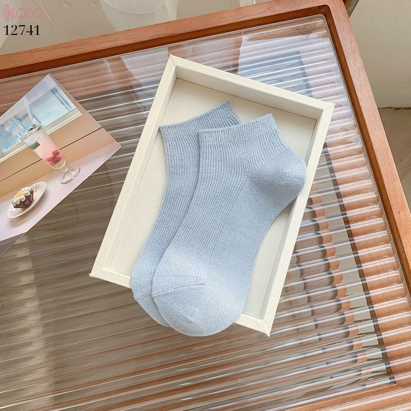 Tất vớ Nữ chất liệu sợi tre thấm hút mồ hôi,tất cổ thấp,không đường may 12741
