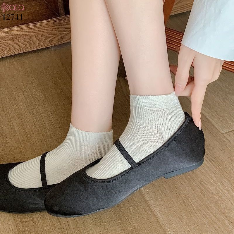 Tất vớ Nữ chất liệu sợi tre thấm hút mồ hôi,tất cổ thấp,không đường may 12741