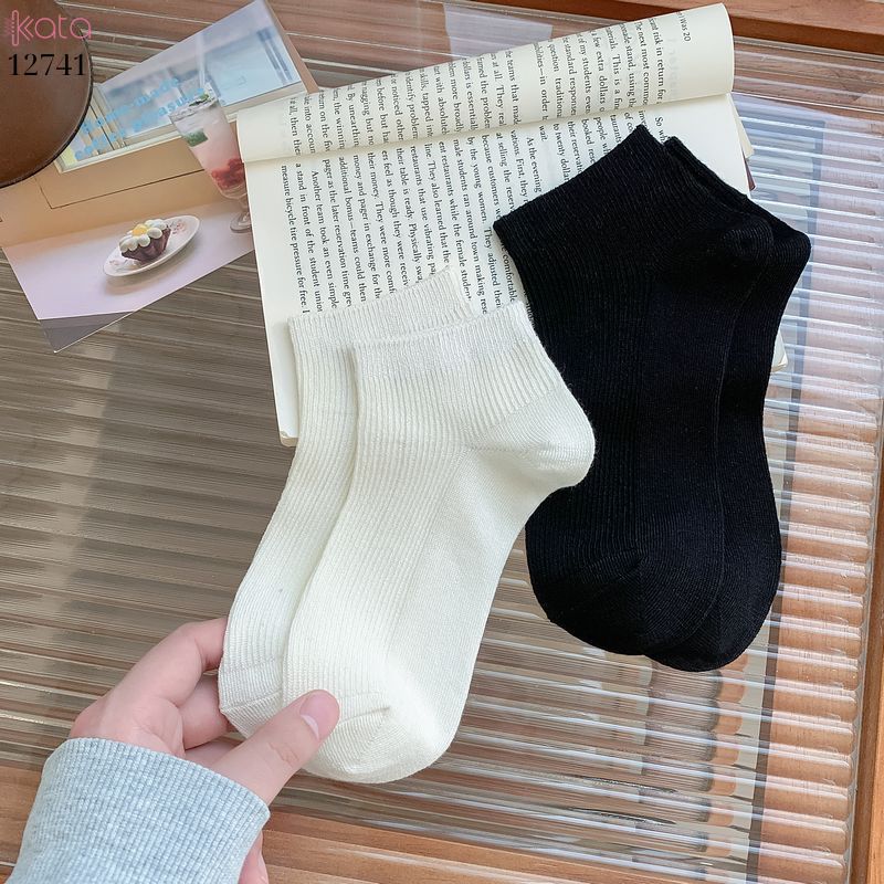 Tất vớ Nữ chất liệu sợi tre thấm hút mồ hôi,tất cổ thấp,không đường may 12741