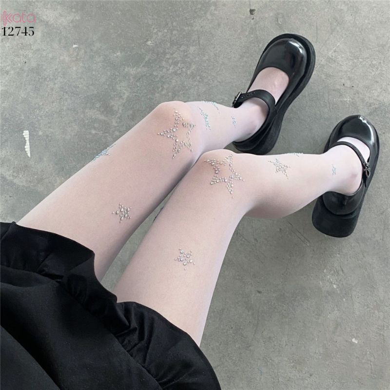 Quần tất lolita mùa hè trong suốt đính sao,quần trong mỏng phong cách Nhật Bản nữ 12745