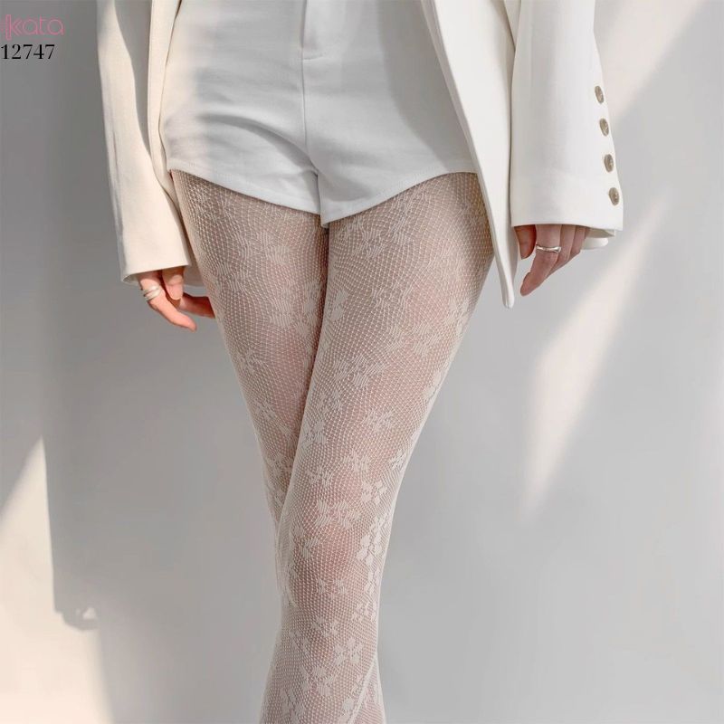 Quần tất ren hoa lolita mùa hè,quần tất mỏng che khuyết điểm,phối cùng giày bốt 12747