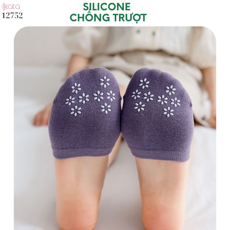 Tất nửa bàn chân silicone chống trượt giày cao gót,tất mỏng thấm hút mồ hôi mùa hè 12752