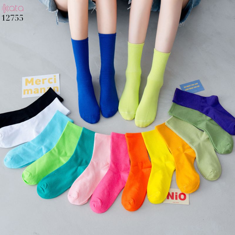 Tất vớ thể thao đồng phục mùa hè,tất bông mềm mịn thấm hút mồ hôi 12755