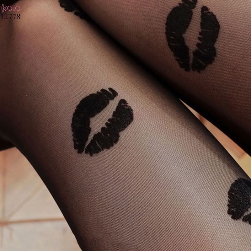 Quần tất legging lụa hình môi, trong mỏng định hình chân đẹp che khuyết điểm 12778