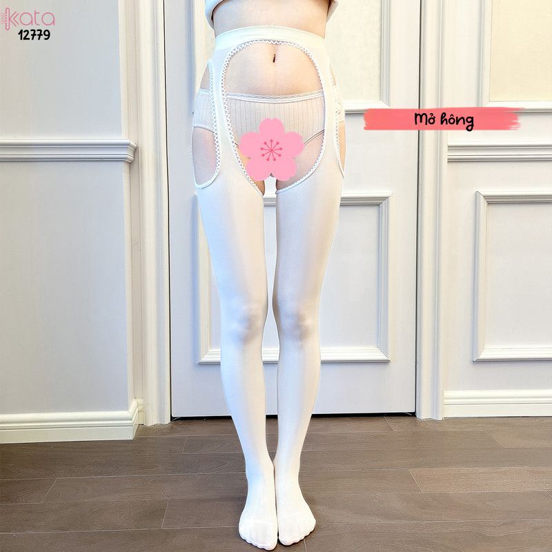Tất đùi nhung mỏng, tất dây treo xuân thu,mở hông co giãn thoải mái khi mặc 12779