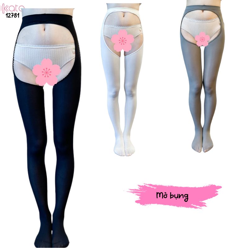 Tất đùi nhung mỏng, tất dây treo xuân thu,mở hông co giãn thoải mái khi mặc 12779