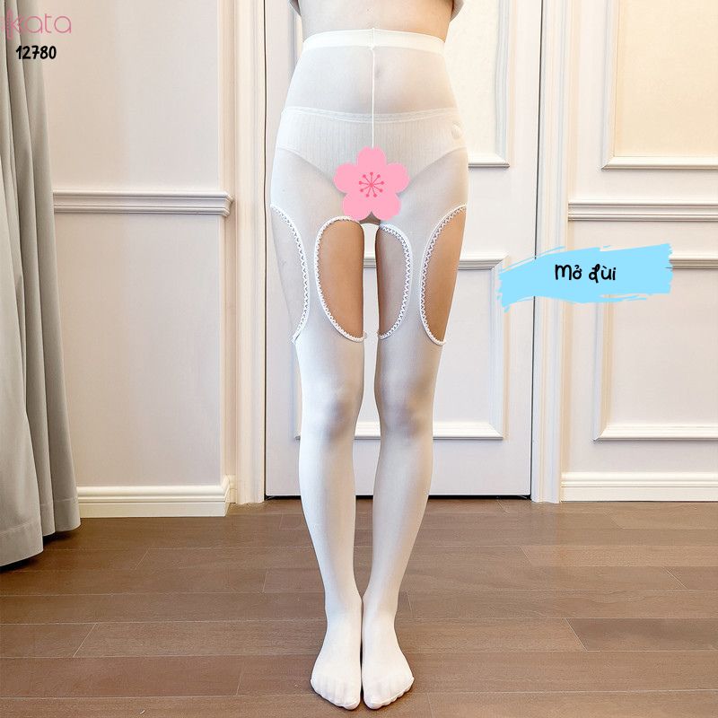 Tất đùi nhung mỏng, tất dây treo xuân thu,mở hông co giãn thoải mái khi mặc 12779