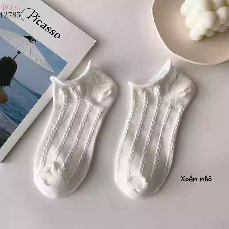 Tất thuyền vô hình bông mềm mịn,vớ nữ mùa hè thoáng khí thấm mồ hôi 12785