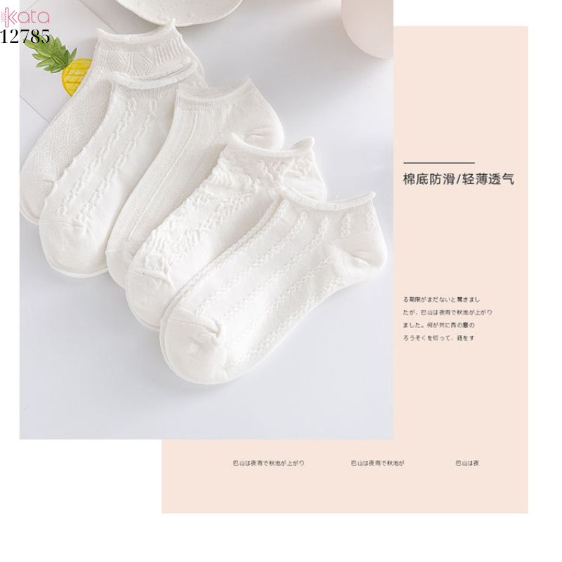 Tất thuyền vô hình bông mềm mịn,vớ nữ mùa hè thoáng khí thấm mồ hôi 12785