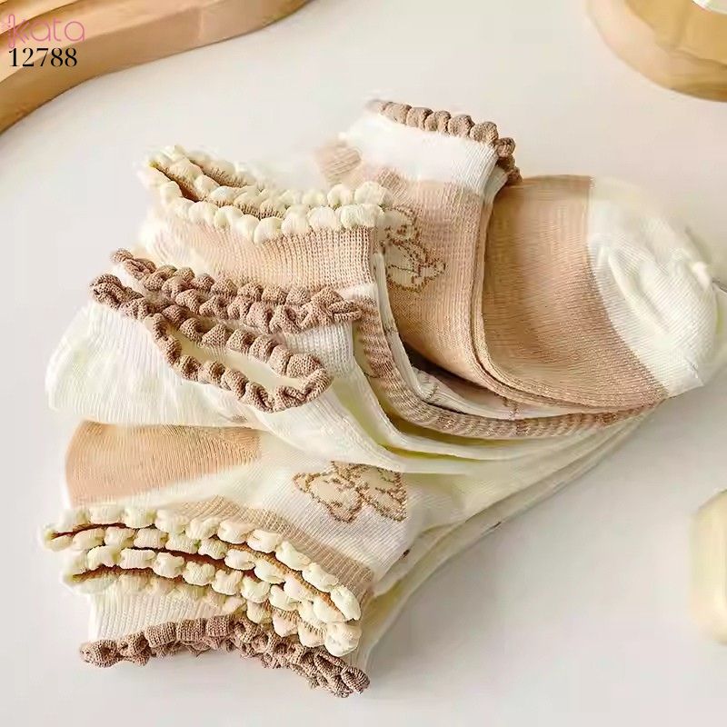 Tất thuyền vô hình bông mềm mịn,vớ nữ mùa hè thoáng khí thấm mồ hôi 12788