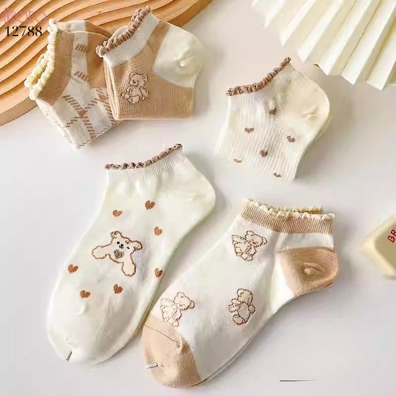 Tất thuyền vô hình bông mềm mịn,vớ nữ mùa hè thoáng khí thấm mồ hôi 12788