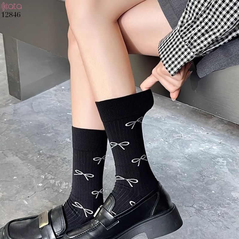 Tất nơ mỏng mùa hè,vớ nữ giữa bắp chân 12846