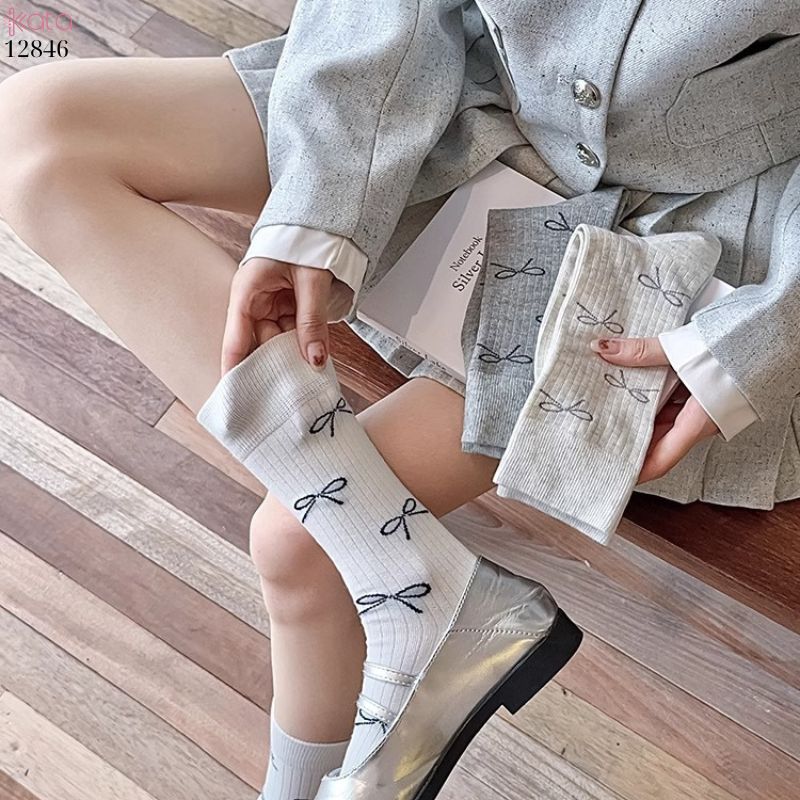 Tất nơ mỏng mùa hè,vớ nữ giữa bắp chân 12846