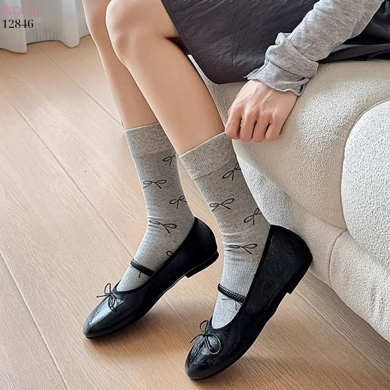 Tất nơ mỏng mùa hè,vớ nữ giữa bắp chân 12846