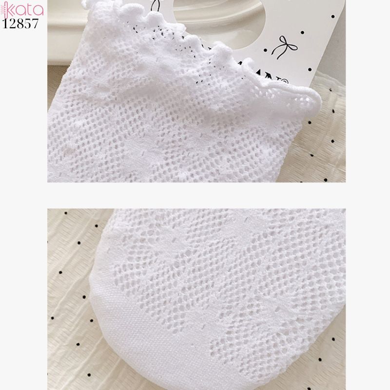 Tất ren viền nấm Lolita JK,vớ mỏng hoa lưới mùa hè 12857