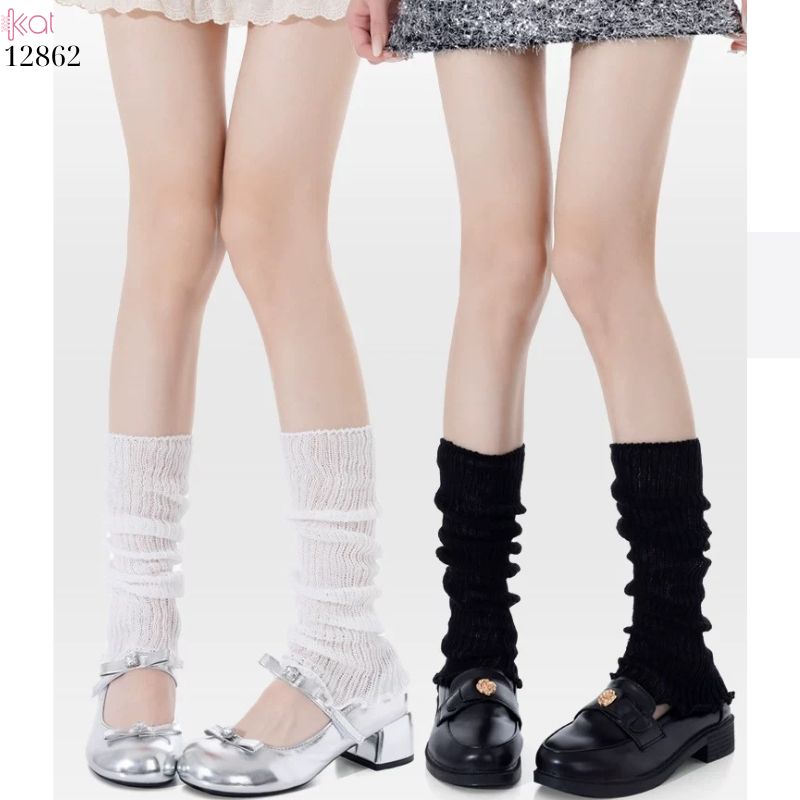 Ống tất mỏng mùa hè,vớ bắp chân Jk ballet nhiều màu 12862