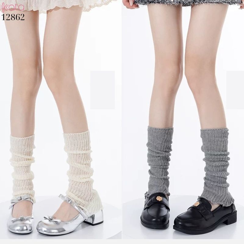 Ống tất mỏng mùa hè,vớ bắp chân Jk ballet nhiều màu 12862