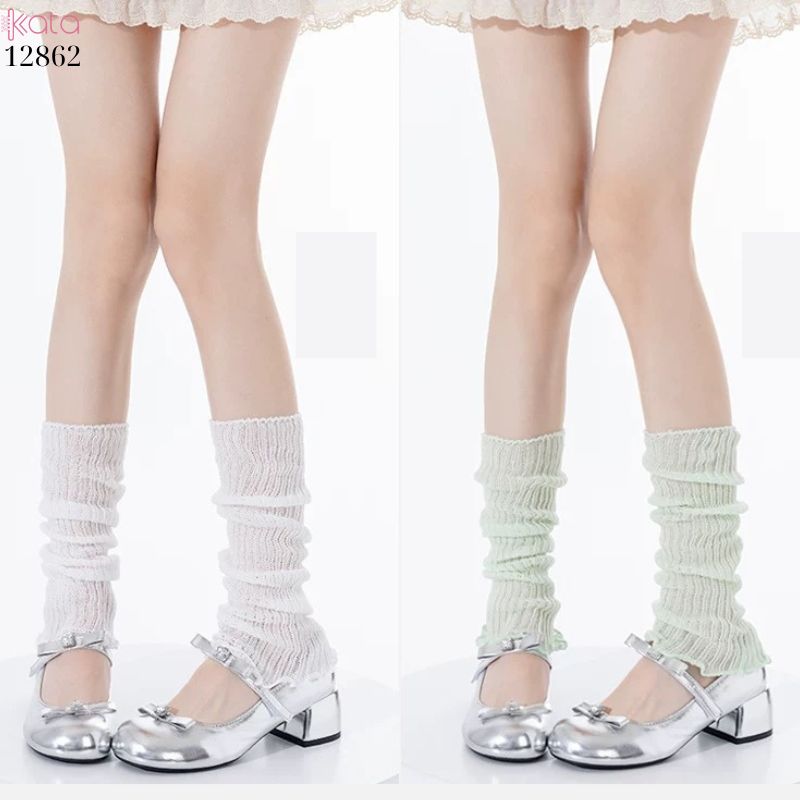 Ống tất mỏng mùa hè,vớ bắp chân Jk ballet nhiều màu 12862