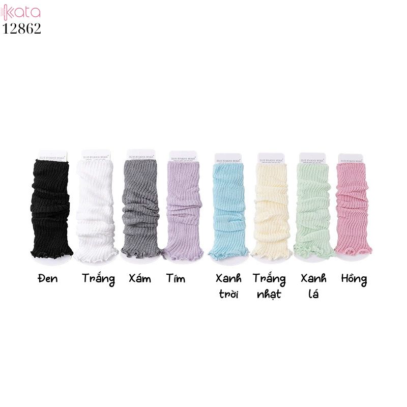 Ống tất mỏng mùa hè,vớ bắp chân Jk ballet nhiều màu 12862