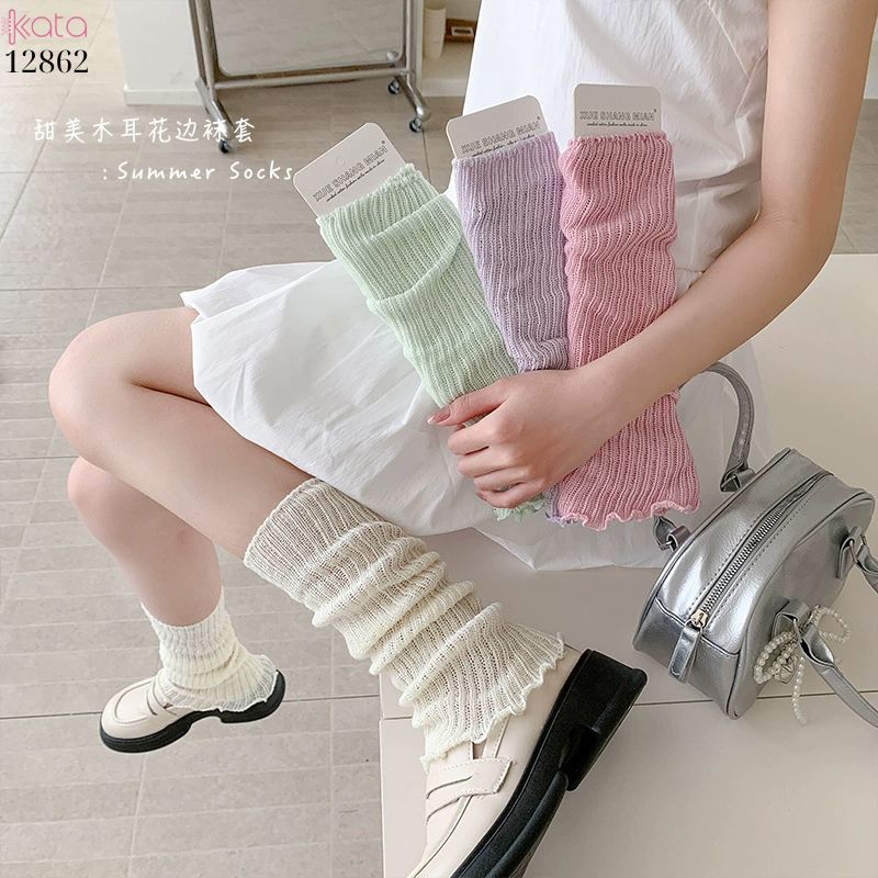 Ống tất mỏng mùa hè,vớ bắp chân Jk ballet nhiều màu 12862
