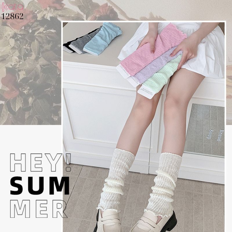 Ống tất mỏng mùa hè,vớ bắp chân Jk ballet nhiều màu 12862