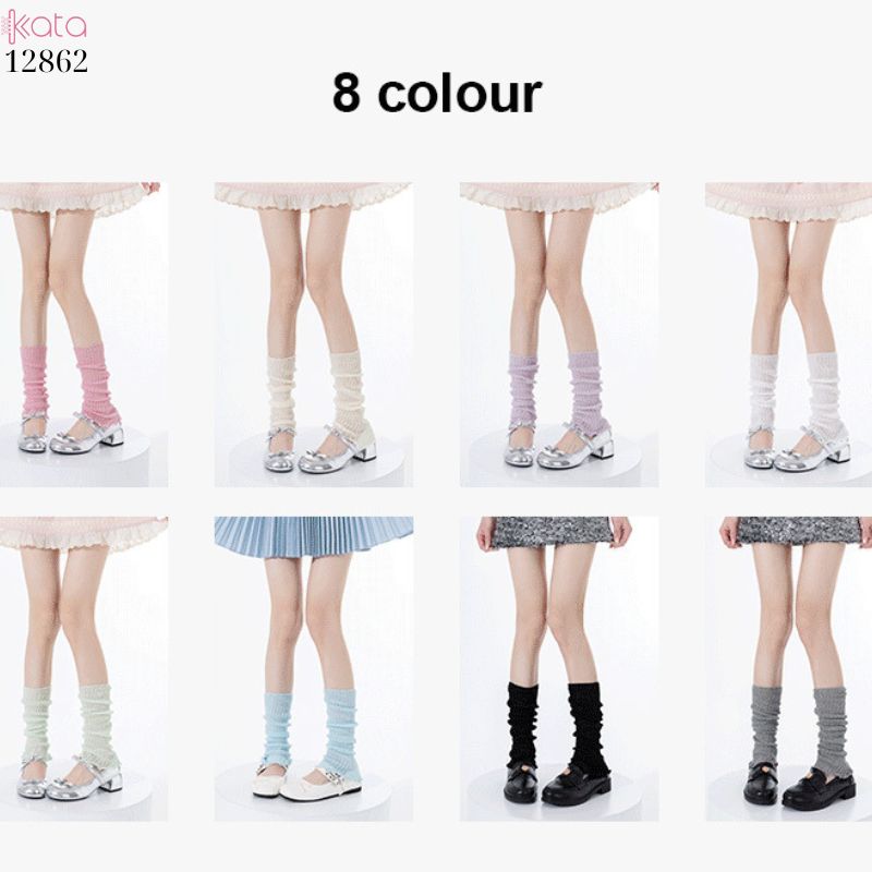 Ống tất mỏng mùa hè,vớ bắp chân Jk ballet nhiều màu 12862
