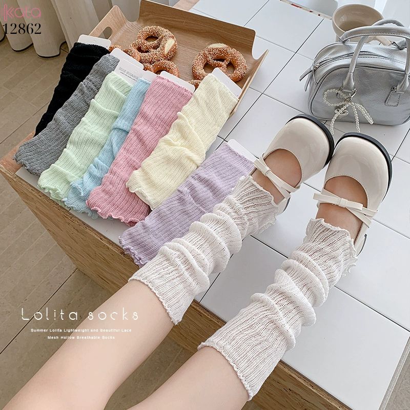 Ống tất mỏng mùa hè,vớ bắp chân Jk ballet nhiều màu 12862